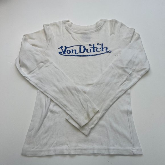 Von Dutch Other - VON DUTCH KIDS WHITE LONG SLEEVE SIZE LARGE